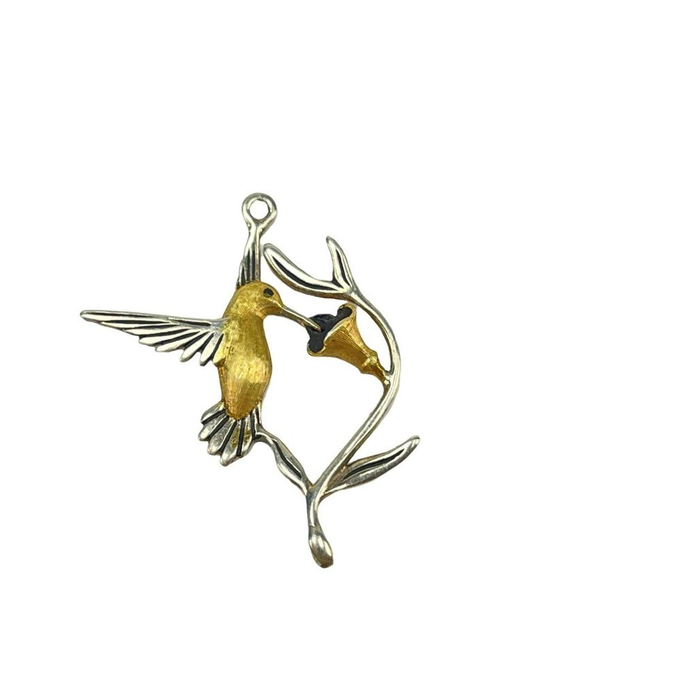 S Russell sterling silver Hummingbird pendant
